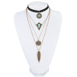 Ethnic Boho Collares Long Necklace