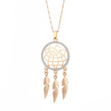 Gypsy Dream Catcher Crystal Necklace