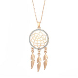 Gypsy Dream Catcher Crystal Necklace