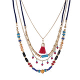 Bohemian Multi Color Layers Necklaces