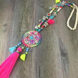 Handmade Long Necklace Boho Bohemian Necklace