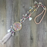 Handmade Long Necklace Boho Bohemian Necklace