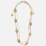 Wooden Beads Layer Chain Necklace