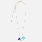 Metal Resin Stone Long Necklace