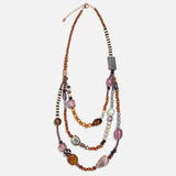 Metal Resin Stone Long Necklace