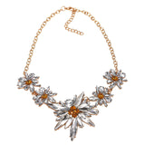 Metal Resin Stone Long Necklace