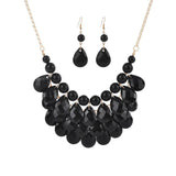 Black Punk Ethnic Big Long Necklace